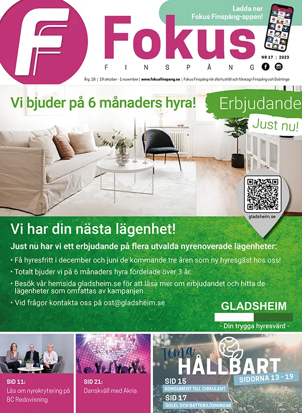 Framsida Fokus Finspång tidning