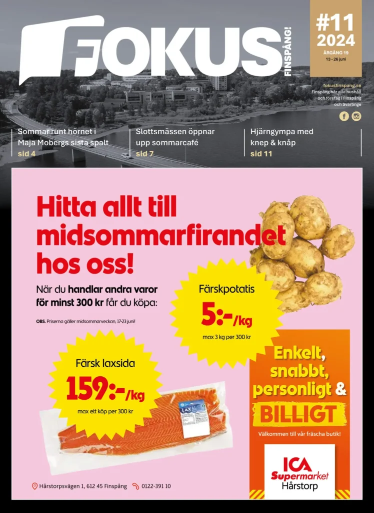 Framsida Fokus Finspång tidning