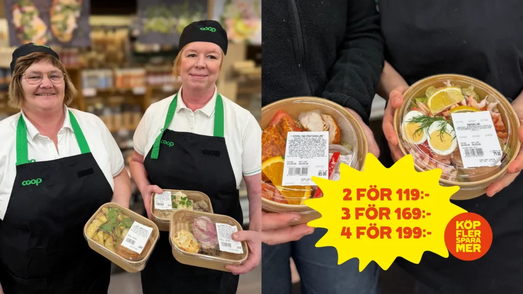 Coop Finspång satsar stort på egna matlådor